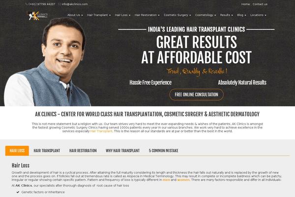 AKclinics theme websites examples