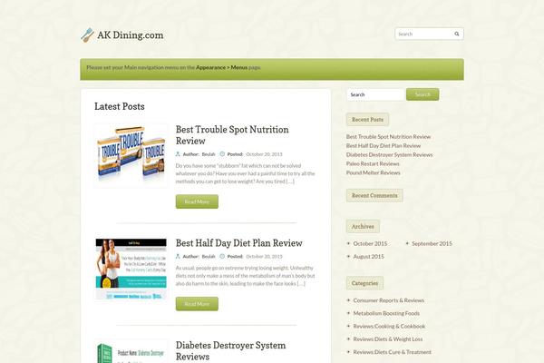 akdining.com site used Petit