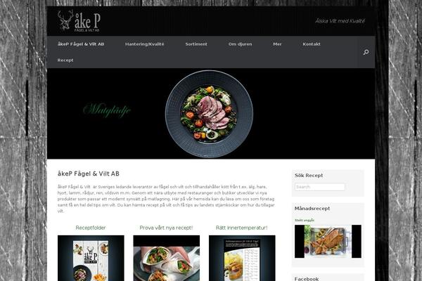 Vantage theme site design template sample