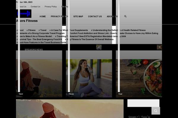 News Blog theme site design template sample