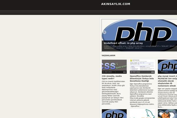 akinsaylik.com site used Arras Theme
