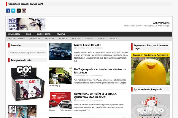 MH Magazine lite theme site design template sample