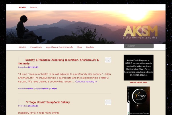 Site using Twenty Eleven Theme Extensions plugin