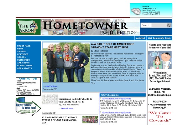 Periodico theme site design template sample