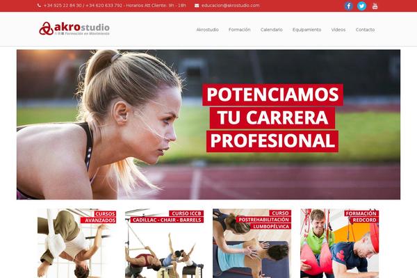 Academist theme site design template sample