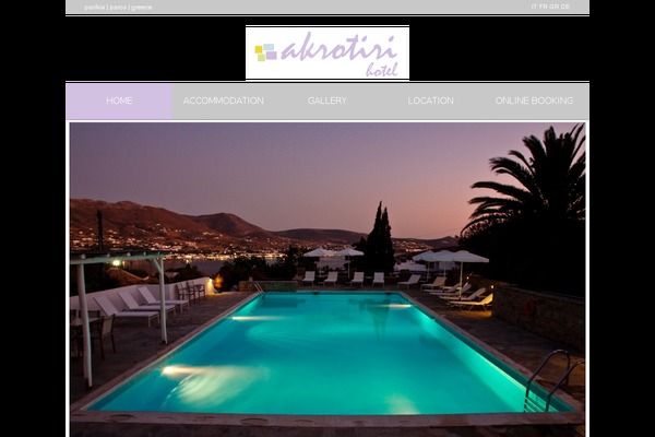 akrotirihotel.gr site used Theme1359