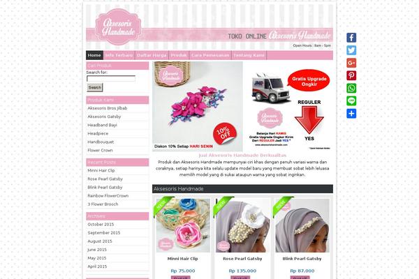 aksesorishandmade.com site used Tokoseo