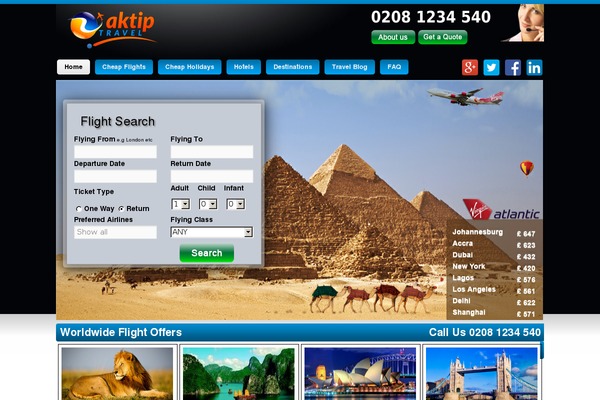 Cf theme site design template sample