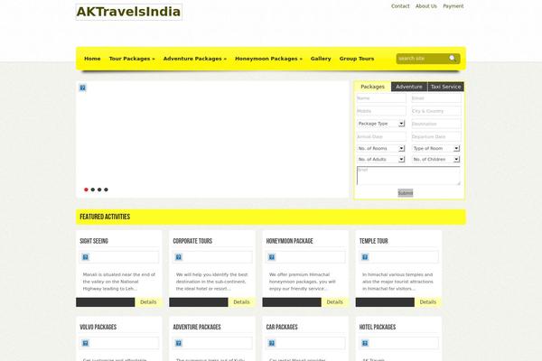 aktravelsindia.com site used Aktravelscom
