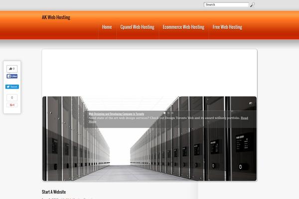 Wphoster theme site design template sample