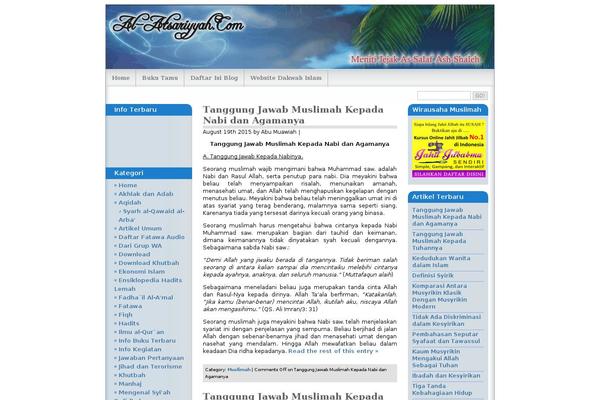 al-atsariyyah.com site used Colorful-blog