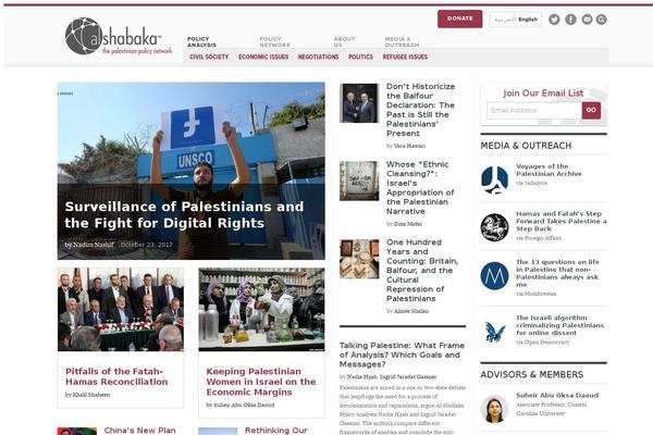 al-shabaka.org site used Bravefactor-theme