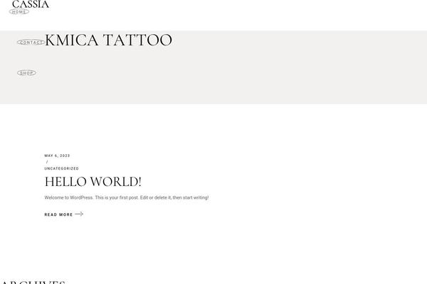 Cassia theme site design template sample