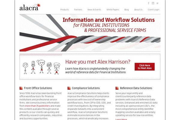 alacra.com site used Alacra