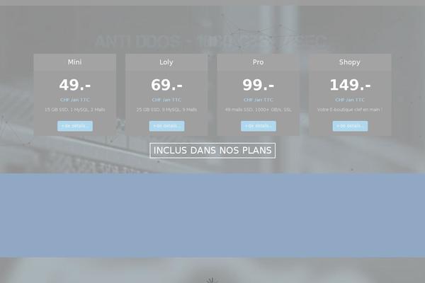 Onehost theme site design template sample