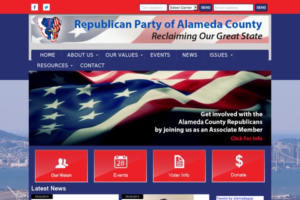 alamedagop.org site used Flat