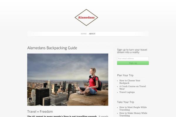 SimplePress theme site design template sample