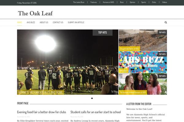 alamedaoakleaf.com site used AccessPress Mag