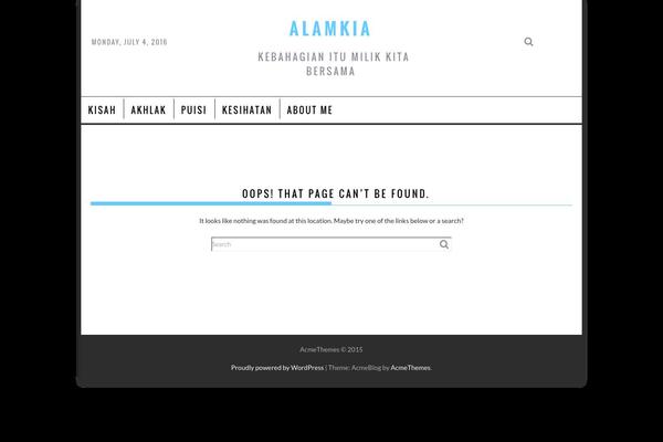 Iconic One theme site design template sample