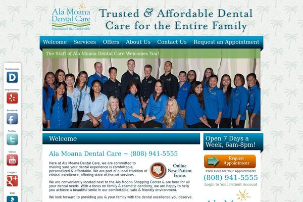 alamoanadentalcare.com site used Healthcare