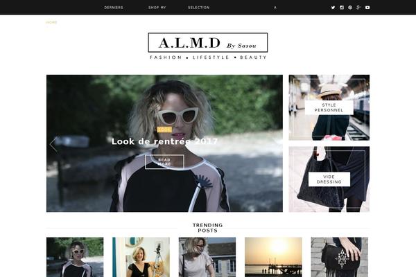 Fashionista theme site design template sample