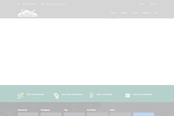 TravelTour theme site design template sample
