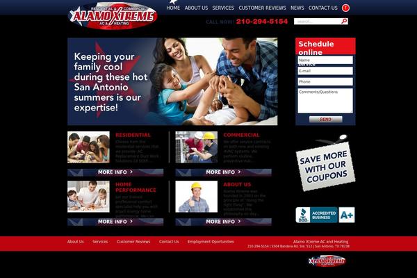 Xtreme theme site design template sample