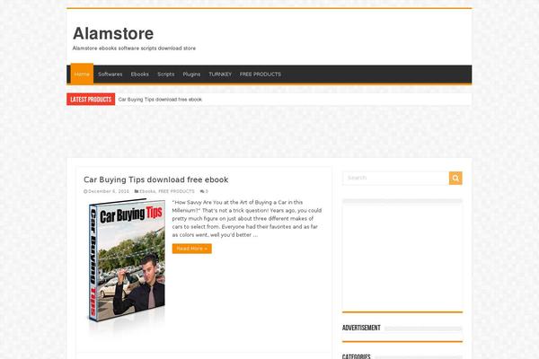 eStore theme site design template sample
