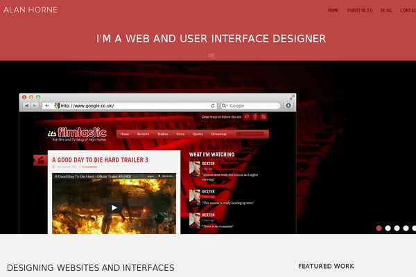 alan-horne.com site used Alan-horne-v3