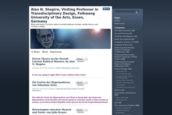 alan-shapiro.com site used Proslate