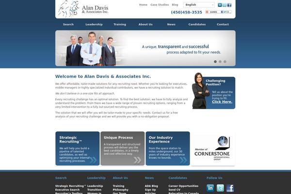 Davis theme site design template sample