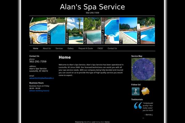 Sliding Door theme site design template sample