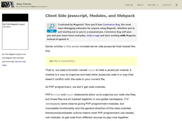 Site using Organize Series plugin