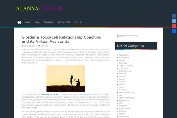 aReview theme site design template sample