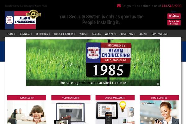 alarmengineering.com site used Alarm