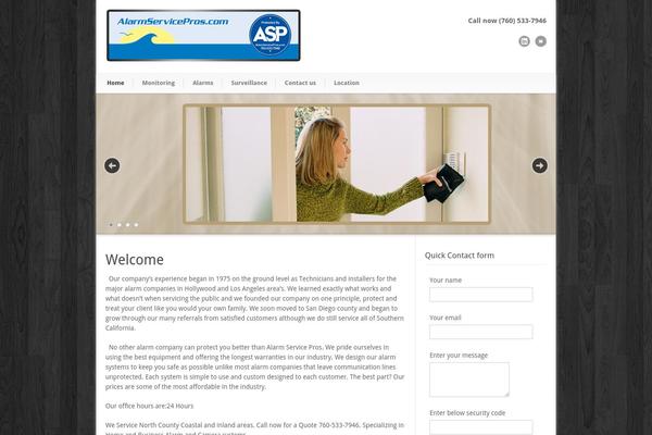 alarmservicepros.com site used Modernize v3.02