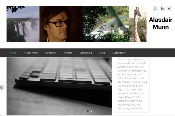 Enterprise Pro theme site design template sample