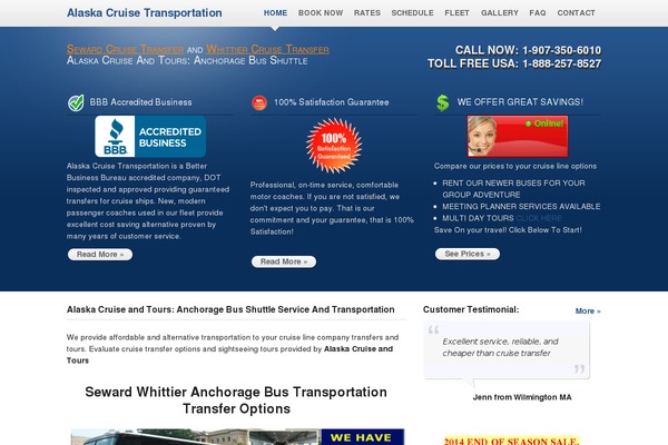 alaskacruisetransfer.com site used Cubelight-alaskacruisetransfer