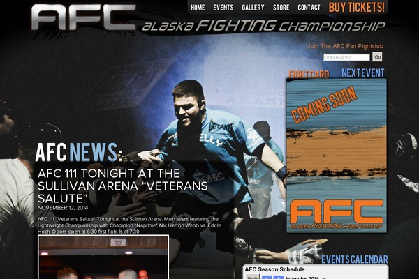 Afc theme site design template sample