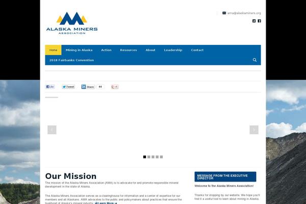 Site using Floating Social Bar plugin