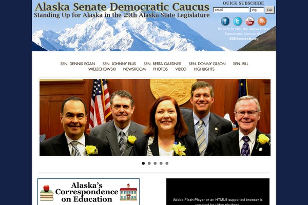 alaskasenatedems.com site used Gommero