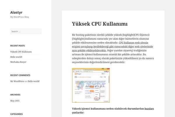 WordPress website example screenshot