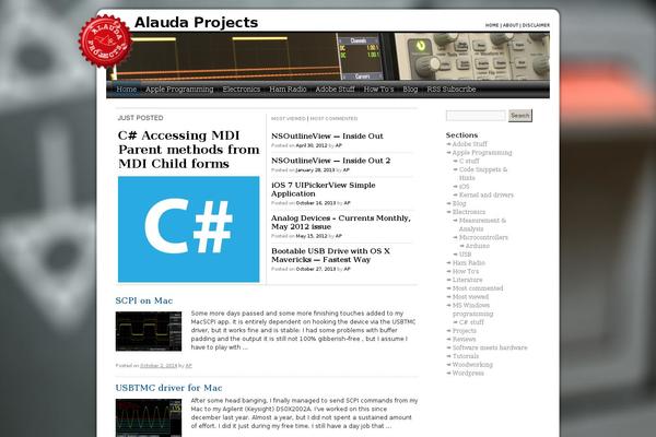 alauda.ro site used Alaudatheme2.3