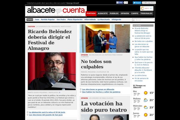 albacetecuenta.com site used Albacete-cuenta