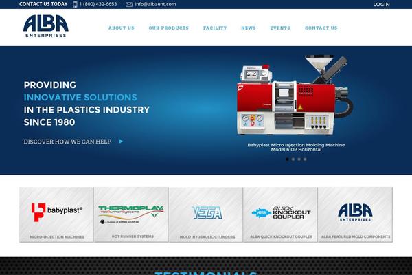 Alba theme site design template sample