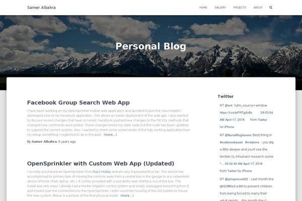 Primer theme site design template sample