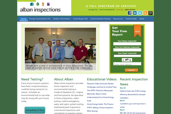 albaninspect.com site used Cldefault