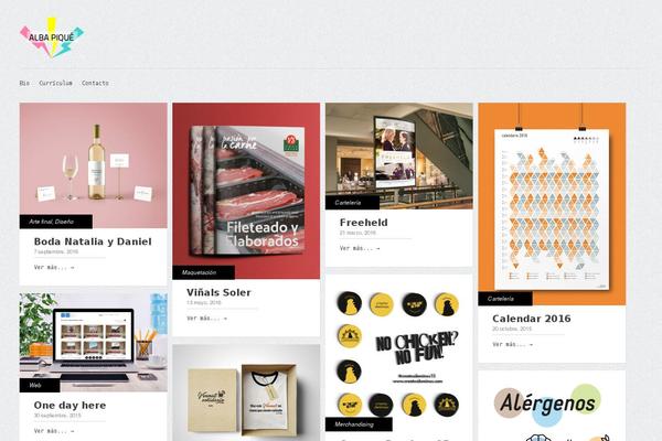 Gridly theme site design template sample