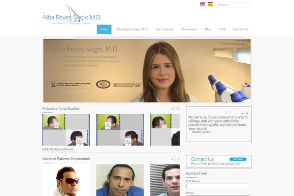 Medicenter-child theme site design template sample