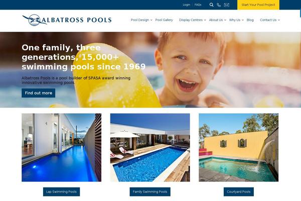 albatrosspools.com.au site used Albatross